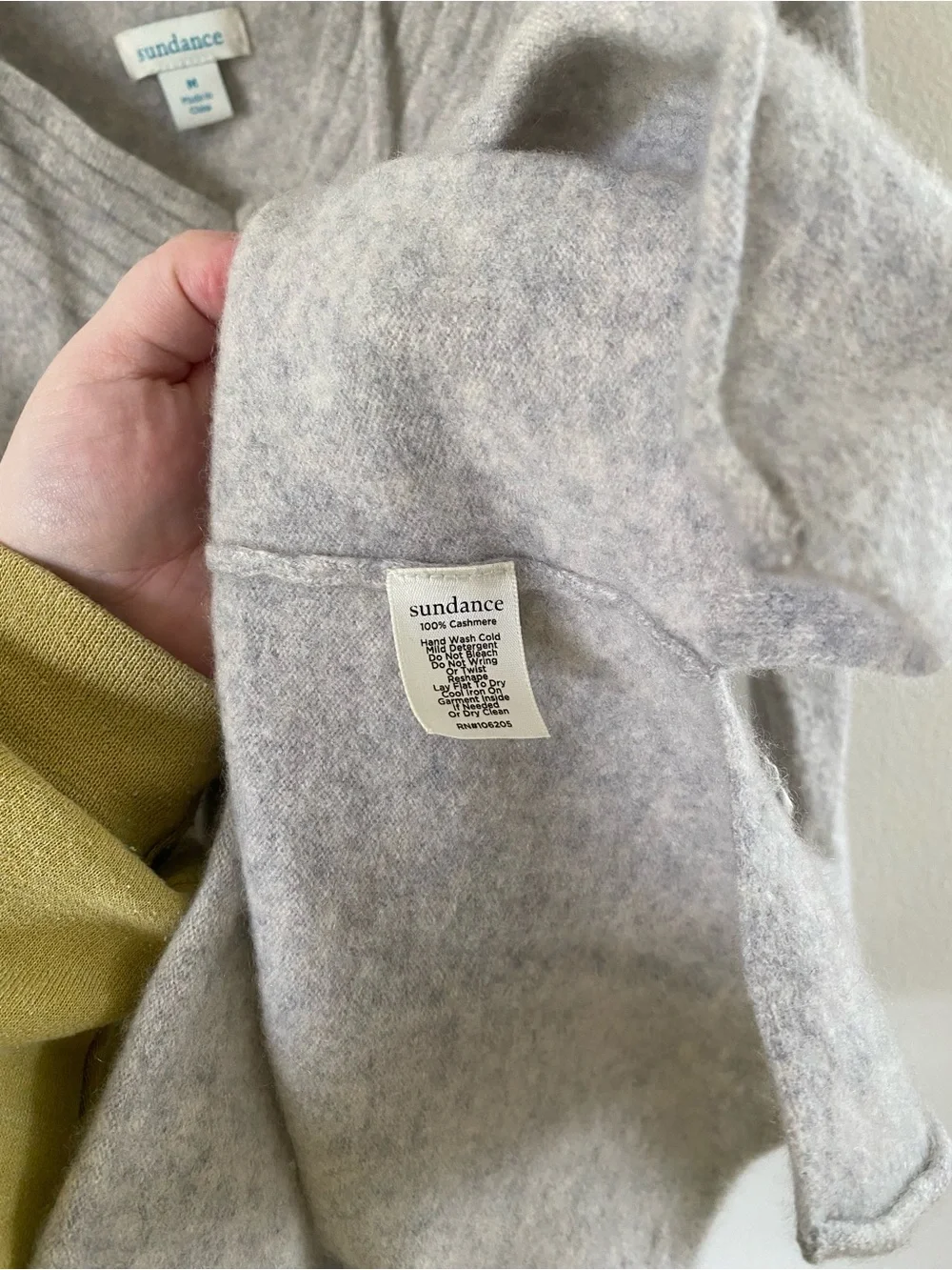 Sundance Cashmere V-Neck Tie-Front Sweater